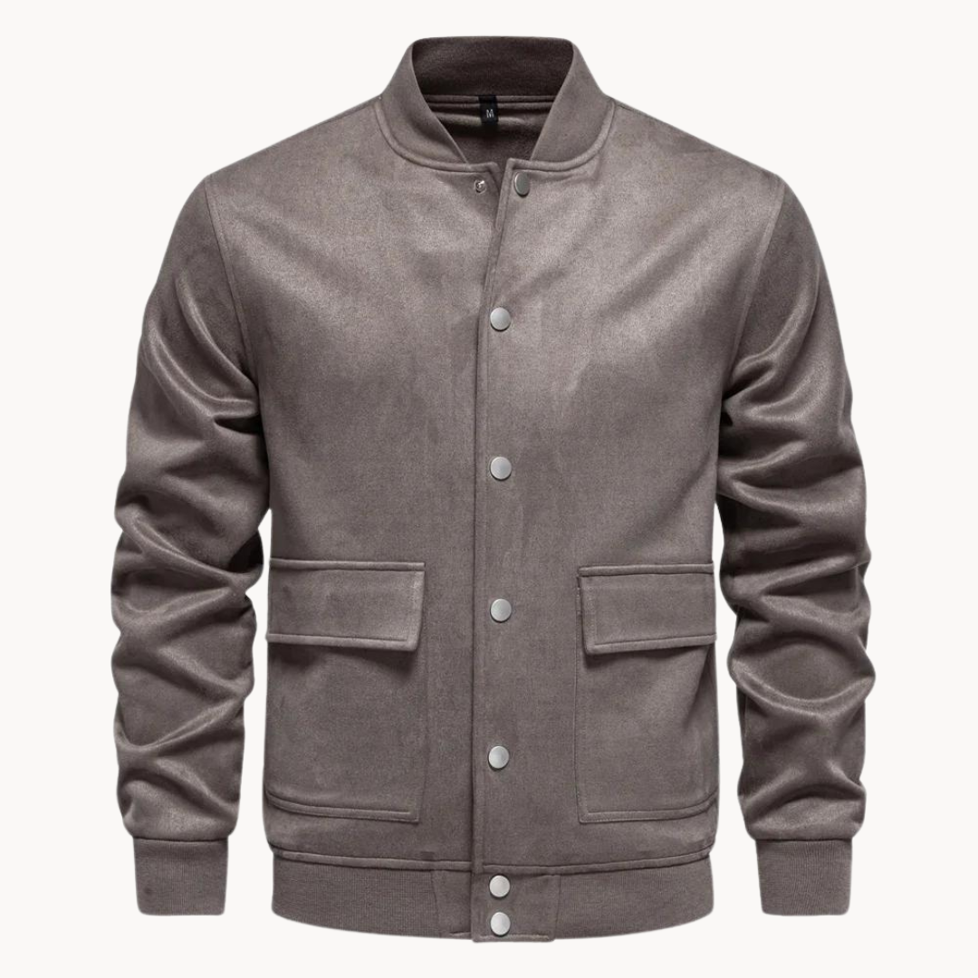 Baldo Suede Bomber Jacket