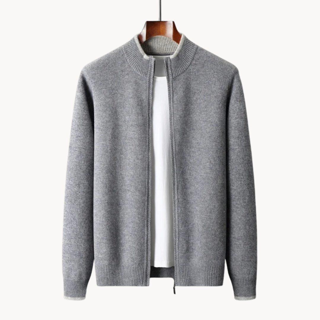 Kingston Merino Wool Zip Sweater