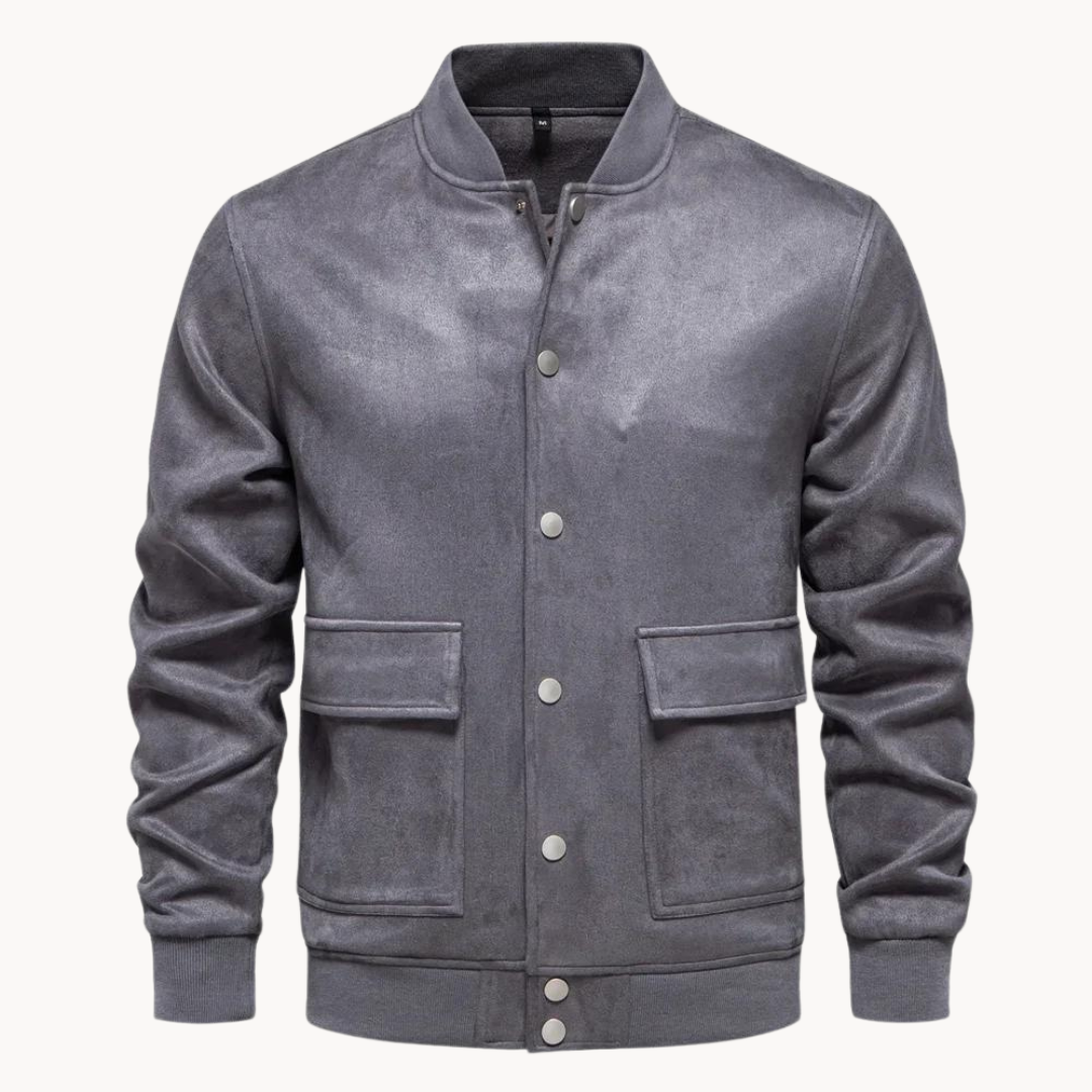 Baldo Suede Bomber Jacket