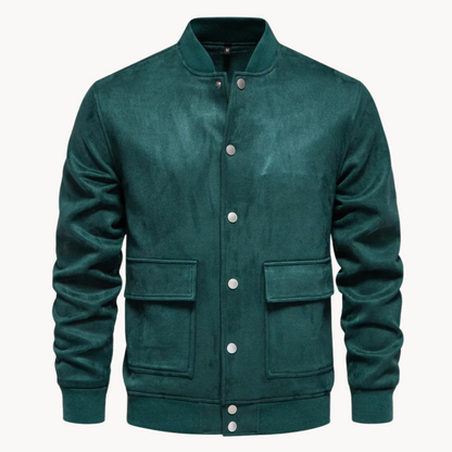 Baldo Suede Bomber Jacket