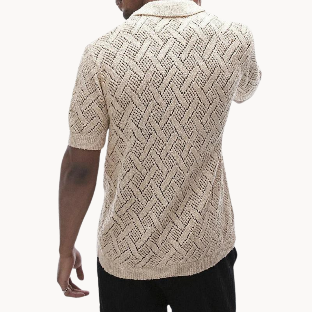 Bistro Knit Polo Cardigan