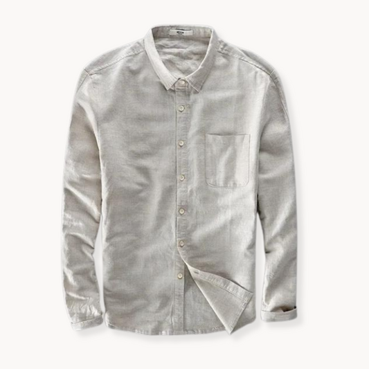 Maritime Slim Fit Linen Shirt