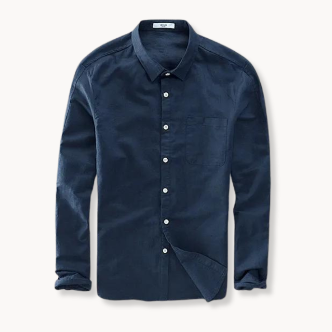 Maritime Slim Fit Linen Shirt