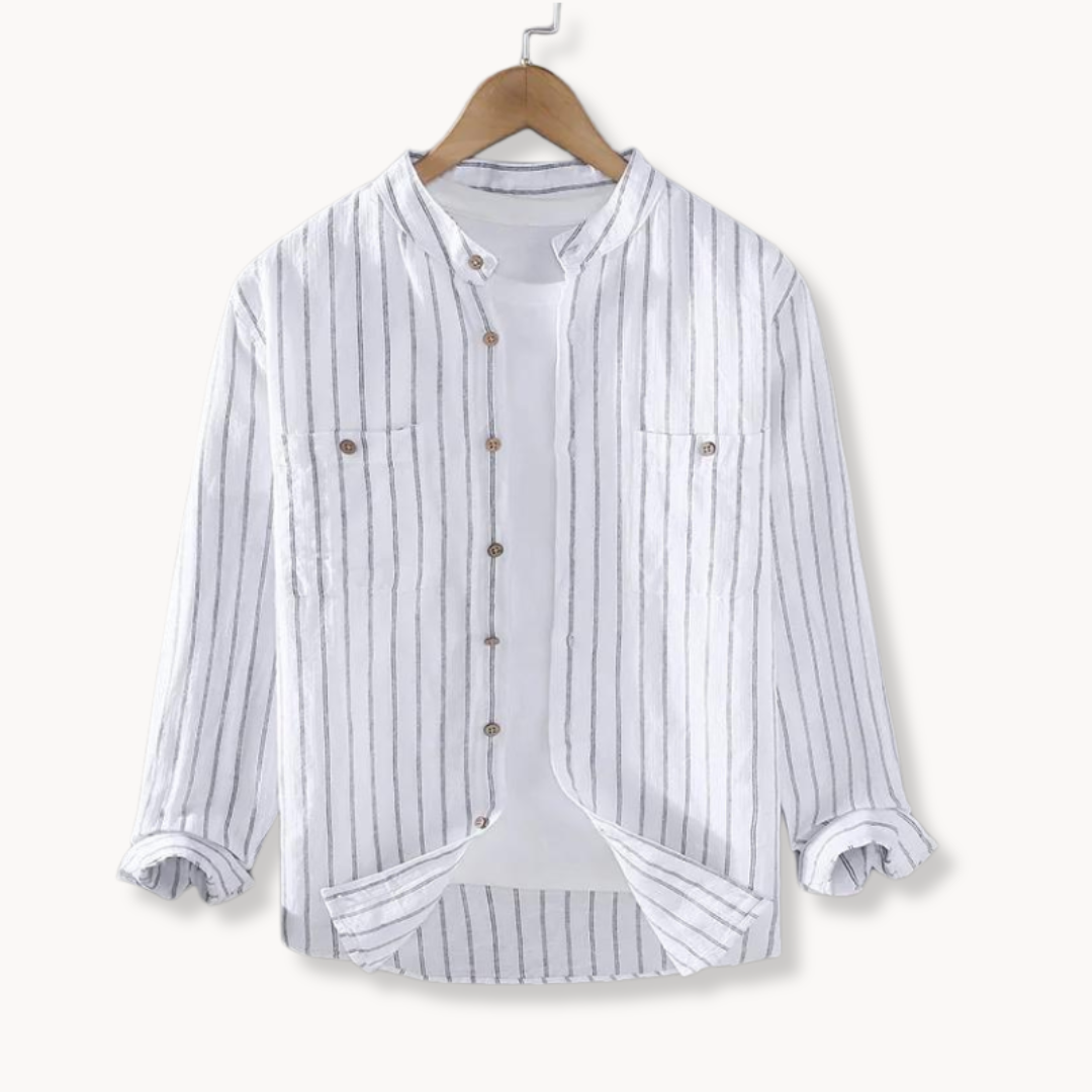 Conall Linen Cotton Button Shirt