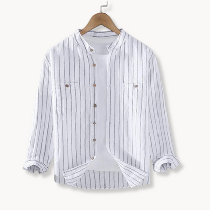 Conall Linen Cotton Button Shirt