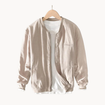 Ole Linen-Blend Bomber Jacket