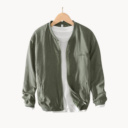 Ole Linen-Blend Bomber Jacket