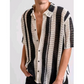 Lasse Full-Placket Stripe Shirt