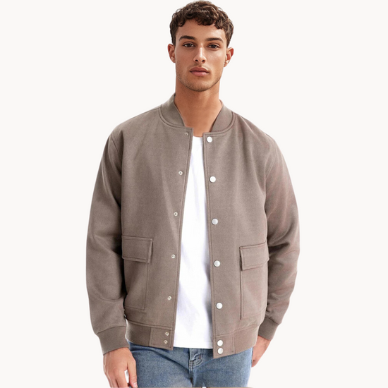 Baldo Suede Bomber Jacket