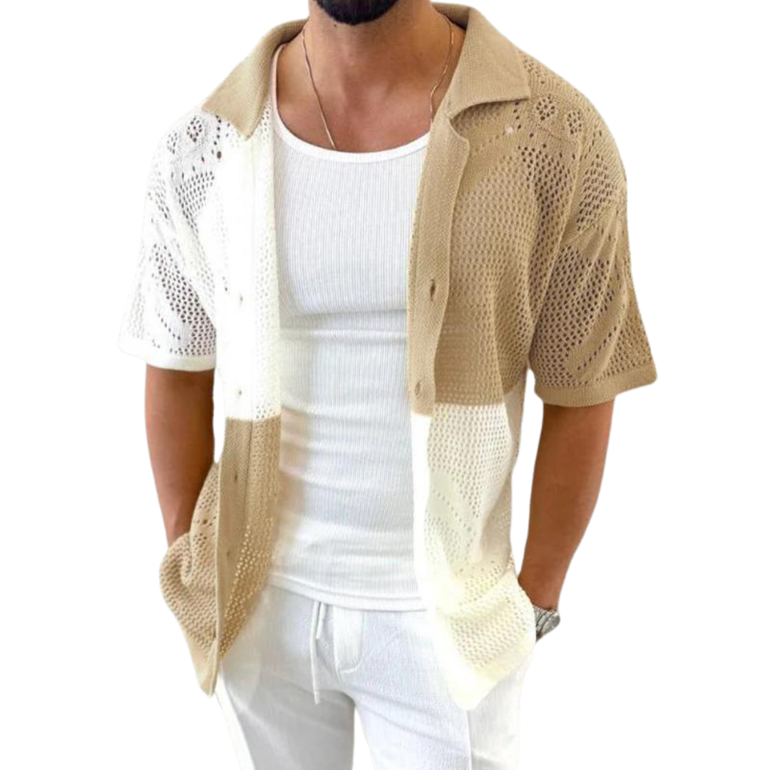 Cascade Knitted Mesh Shirt