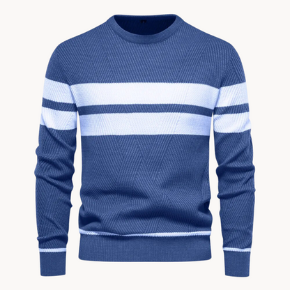 Field Stripe Cotton Crewneck