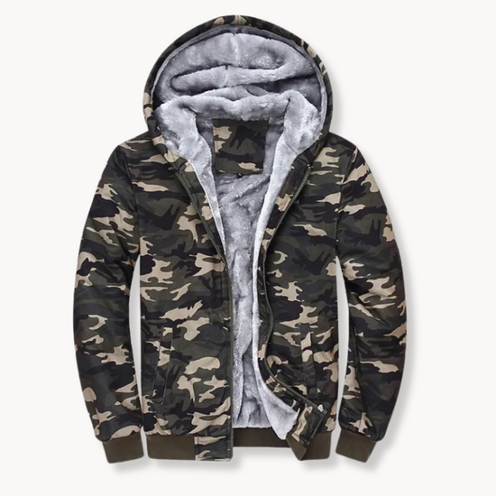 Winter Plush Camo Jacket