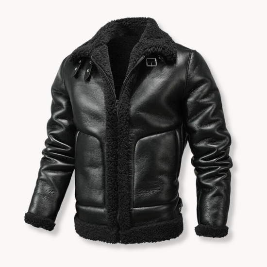 Classic Shearling Leather Jacket