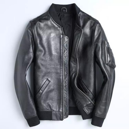 Oslo Leather Bomber Jacket