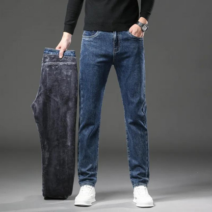 Winter Fleece Straight Jeans