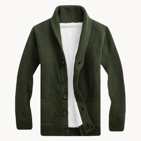 Fleece Shawl Collar Cardigan