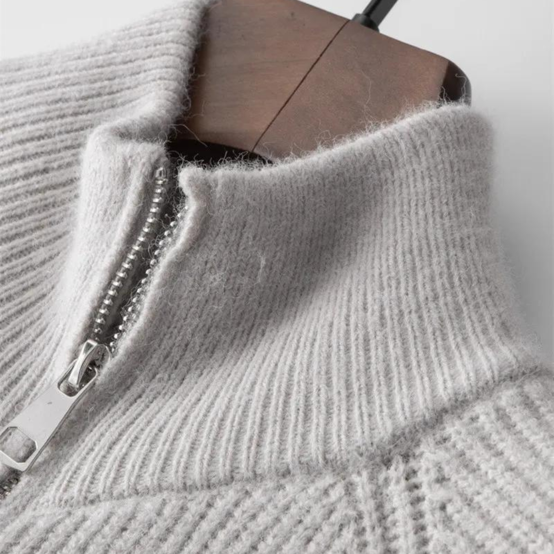 Ridgeline Cashmere Zip Sweater