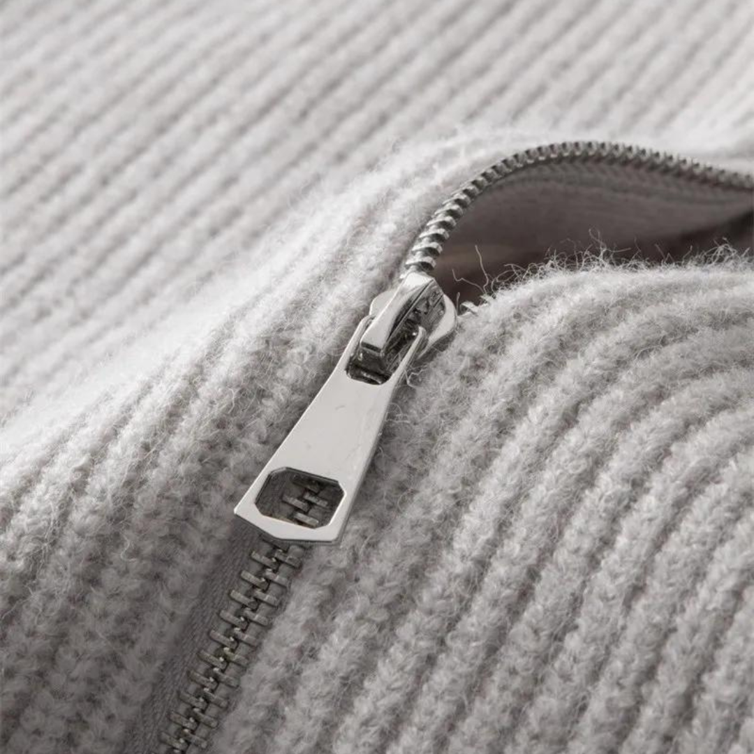 Ridgeline Cashmere Zip Sweater