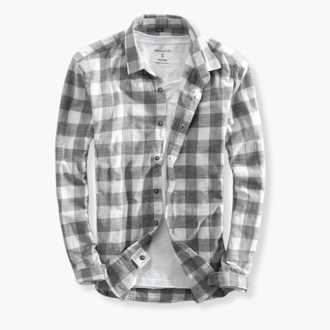 Genoa Plaid Long Sleeve Shirt