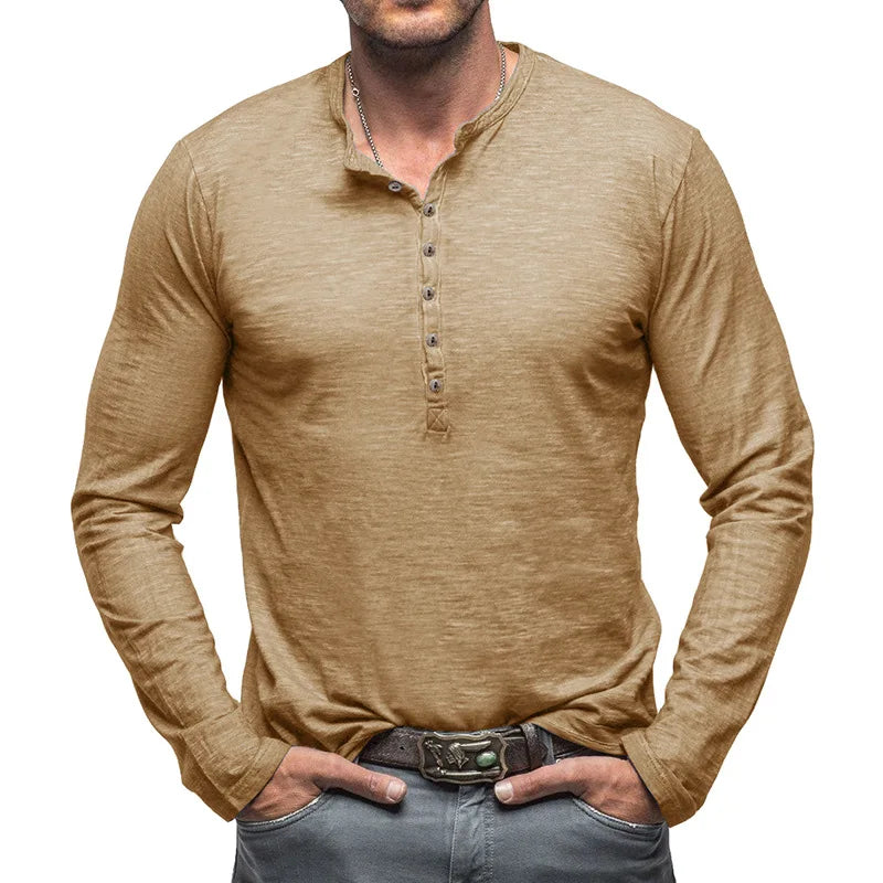 Classic Comfort Cotton Henley