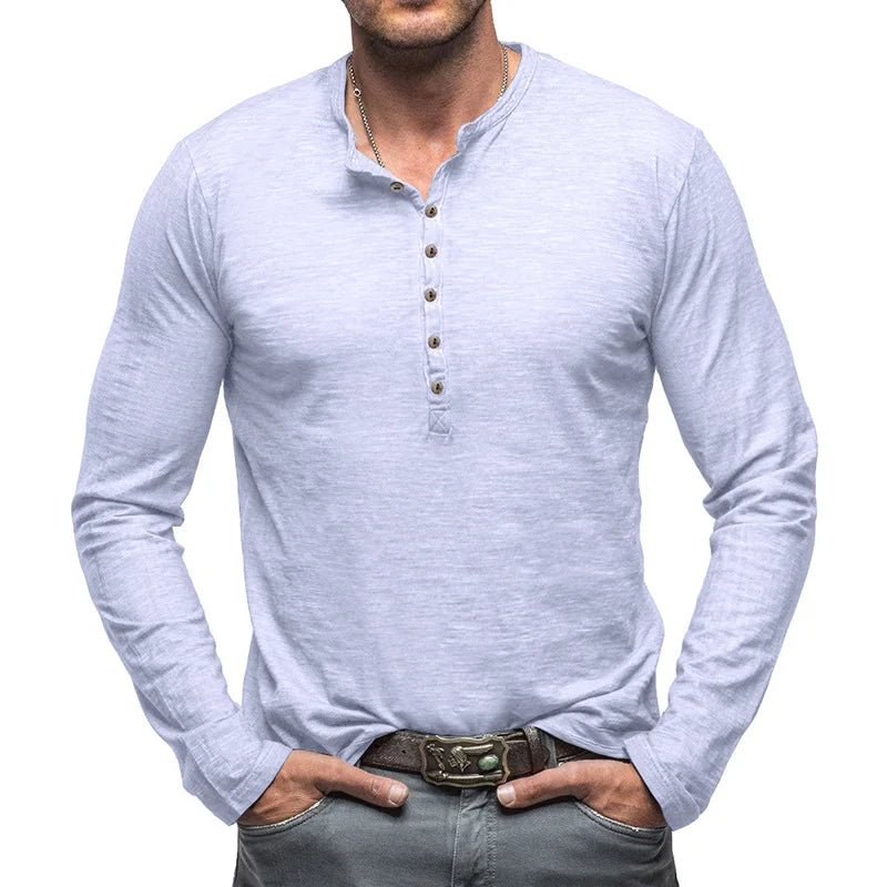 Classic Comfort Cotton Henley