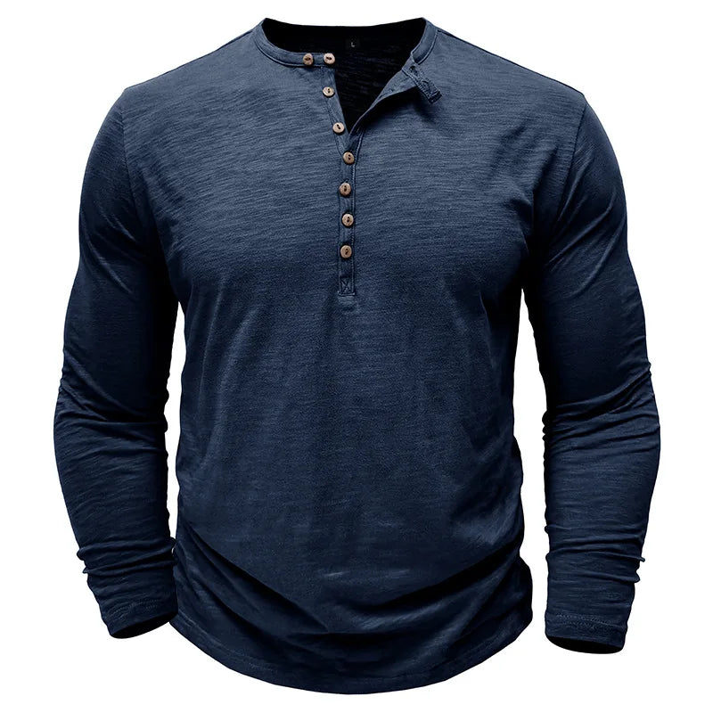 Classic Comfort Cotton Henley