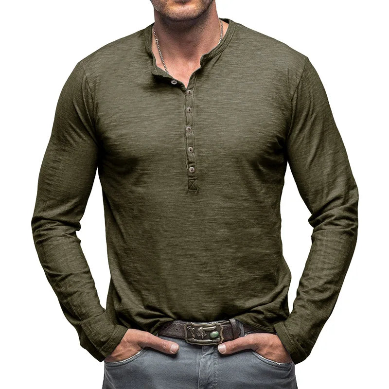 Classic Comfort Cotton Henley