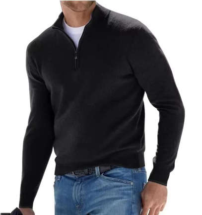 Breathable Men's Half-Zip Sweater