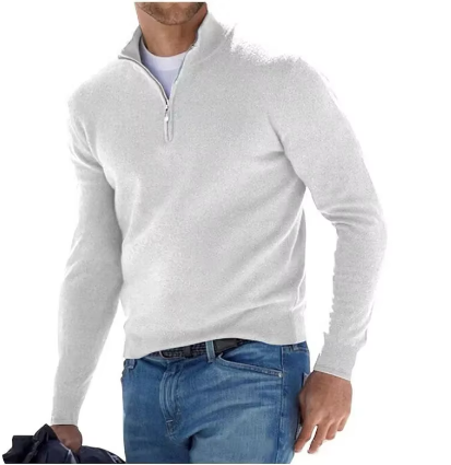 Breathable Men's Half-Zip Sweater