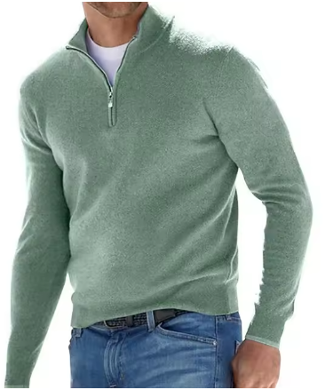 Breathable Men's Half-Zip Sweater