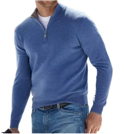 Breathable Men's Half-Zip Sweater