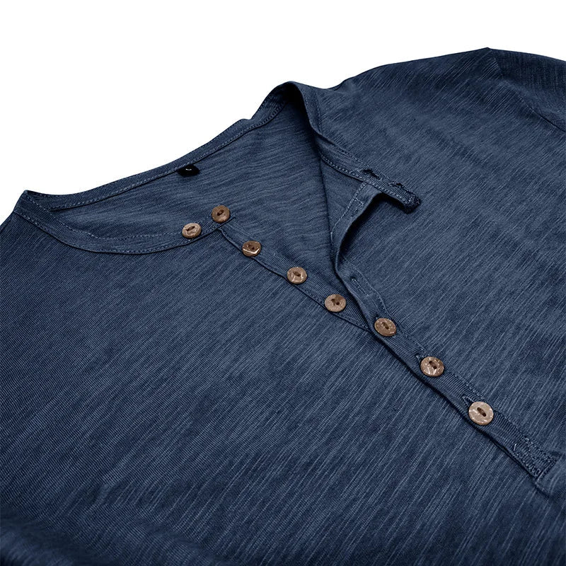 Classic Comfort Cotton Henley